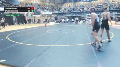 149 lbs Champ. Round 3 - Topher Garrett, Carl Albert State vs Caleb Andrews, Ouachita Baptist