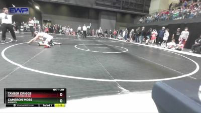 150 lbs Quarterfinal - Tayber Driggs, Manhattan Wrestling vs Cameron Moss, Augusta