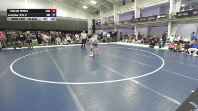 190 lbs Cons. Sub-semis - Alayna Leslie, Jackson County Wrestling vs Queen Moniz, Takedown Express Wrestling Club