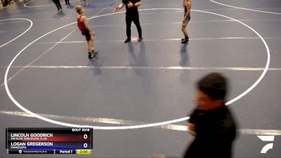 86 lbs Champ. Round 1 - Lincoln Goodrich, MN Elite Wrestling Club vs Logan Gregerson, Minnesota