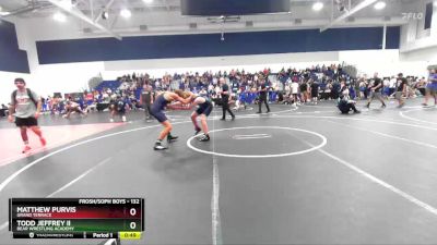 132 lbs Cons. Round 1 - Todd Jeffrey Ii, Bear Wrestling Academy vs Matthew Purvis, Grand Terrace