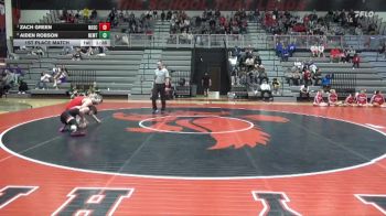 150 lbs 1st Place Match - Zach Green, North Scott vs Aiden Robson, Newton