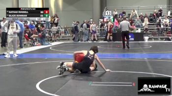 100 lbs Cons. Round 3 - Nathan Russell, Maize vs Blaze Bowman, Columbus