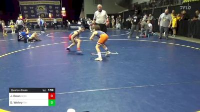 80 lbs Quarterfinal - Joshua Dean, Neshaminy vs David Wehry, Tri-Valley