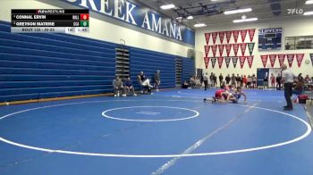 JV-23 lbs Round 2 - Greyson Matrise, Clear Creek-Amana vs Connal Ervin, Williamsburg