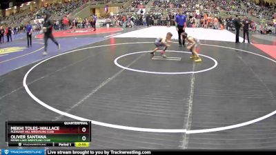 62 lbs Quarterfinal - Oliver Santana, Moses Lake Wrestling Club vs Mekhi Toles-Wallace, Pleasant Hill Wrestling Club