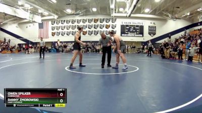 215 lbs Semifinal - Danny Zmorowski, Lake Catholic vs Owen Spilker, Carrolton