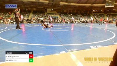 80 lbs Consi Of 16 #1 - Vincent Weingart, Westshore Wrestling Club vs Waylon Miller, Greater Heights Wrestling