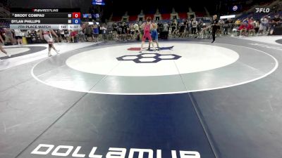 100 lbs 7th Place Match - Brody Compau, MI vs Dylan Phillips, MI