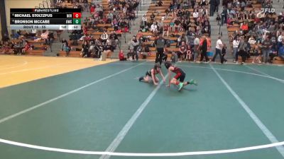 55 lbs Champ. Round 1 - Michael Stoltzfus, Northshore vs Bronson McCabe, Outlaw Wrestling Club