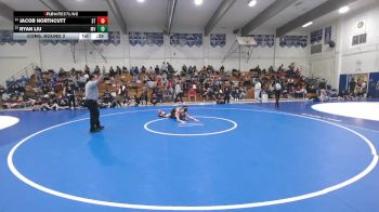 124 lbs Cons. Round 2 - Ryan Liu, Mt. View vs Jacob Northcutt, Santa Teresa