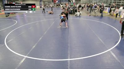 16U Girls - 110 lbs Cons. Semis - Izabel Baku-Elder, North Dakota vs Abbie Slothower, Central Kansas Young Lions Wrestling Club