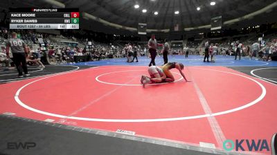 84 lbs Consolation - Kace Moore, Collinsville Cardinal Youth Wrestling vs Ryker Dawes, Keystone Wrestling Club