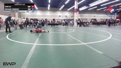 84 lbs Consi Of 4 - Jake Le, Northside Amarillo Wrestling Club vs Michael Rendon, Heart And Pride Wrestling Club