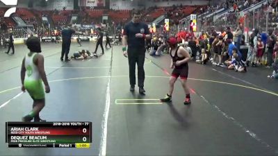 77 lbs Cons. Round 2 - Dequez Beacum, Peer Pressure Elite Wrestling vs Ariah Clark, Reed City Youth Wrestling