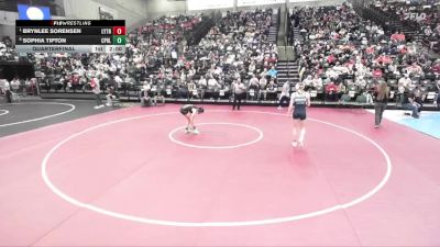 6A 125 lbs Quarterfinal - Brynlee Sorensen, Layton vs Sophia Tipton, Copper Hills