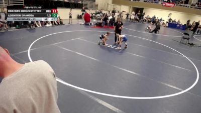 Elementary - 56 lbs Jaxon Cardinal, Kasson-Mantorville vs Drake Wilking, Flat Earth