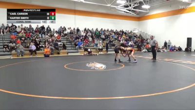 108 lbs Cons. Semi - Karter Smith, DC Elite vs Cael Carson, Hammerin Hawks