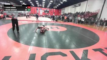 150 lbs 5th Place Match - Shane Oswald, Columbia (HICKMAN) (MO) vs Coehn Weber, Joliet (WEST)