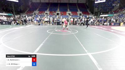 170 lbs Cons 16 #1 - August Rottmann, IL vs Averie Wittkop, IA