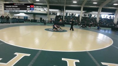 117 lbs Quarterfinal - Allison Palluck, Manchester vs Chloe Colton, Alma