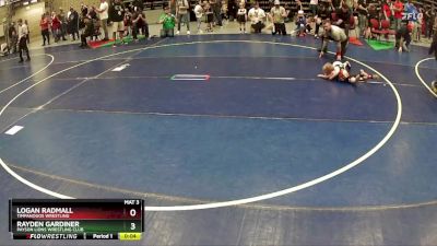 42 lbs Quarterfinal - Rayden Gardiner, Payson Lions Wrestling Club vs Logan Radmall, Timpanogos Wrestling