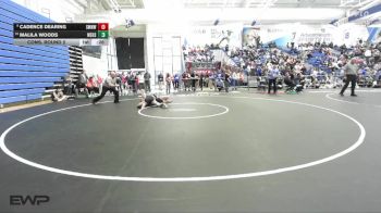 125 lbs Cons. Round 2 - Malila Woods, Wichita East vs Cadence Dearing, Shawnee Mission Northwest