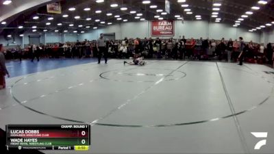 56 lbs Cons. Round 2 - Wade Hayes, Front Royal Wrestling Club vs Lucas Dobbs, Highlands Wrestling Club