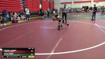 45 lbs 3rd Place Match - Logan Landry, I`MMORTAL KOMBAT vs Ryan Gibbs, Buckhorn Youth Wrestling