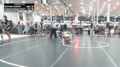 147 lbs 3rd Place - Matthew Almedina, Mat Assassins Black - HSC vs Samson McKissick Staley, Prestige Worldwide Blue - HSC