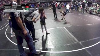 53-55 lbs Quarterfinal - Oakley Banks, NGSE vs Ruelynn Crowell, Elm Creek Youth Wrestling Club