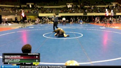 105 lbs Quarterfinal - Bentley Austin, Great Bridge Wildcats vs Noah Daughtry, Williamsburg Wrestling Clib