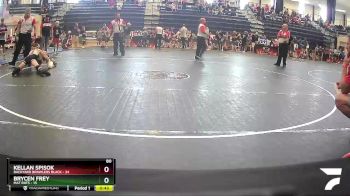 80 lbs Semis & 1st Wrestleback (8 Team) - Kellan Spisok, Backyard Brawlers Black vs Brycen Frey, Mat Rats