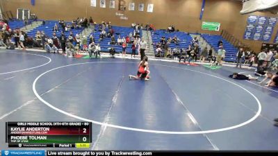 80 lbs 1st Place Match - Kaylie Anderton, AndertonWrestling.com vs Phoebe Tolman, Top Of Utah