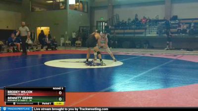 150 lbs Bennett Grimm, Bismarck St Mary`s vs Brodey Wilcox, Natrona County