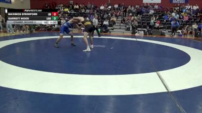 149 lbs Champ. Round 2 - Garrett Wood, Lander vs Maximos Stedeford, Montevallo