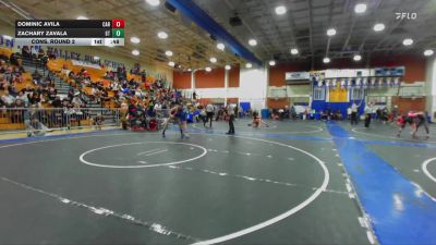 120 lbs Cons. Round 2 - Dominic Avila, Carter vs Zachary Zavala, Grand Terrace