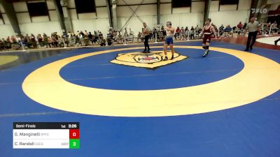 133 lbs Semifinal - Gianni Manginelli, Springfield vs Chase Randall, Coast Guard