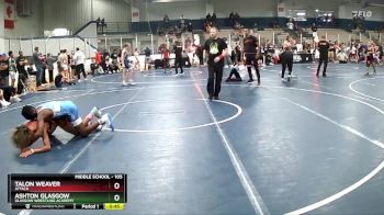 105 lbs 7th Place Match - Ashton Glasgow, Glasgow Wrestling Academy vs Talon Weaver, Attack