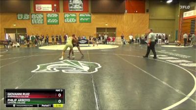 157 lbs 3rd Place Match - Giovanni Ruiz, Bakersfield College vs Philip Arroyo, Lemoore College