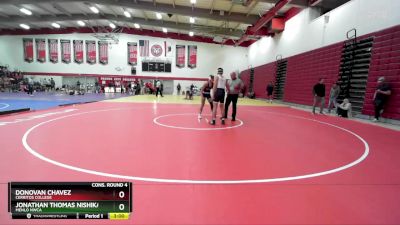 165 lbs Cons. Round 4 - Donovan Chavez, Cerritos College vs Jonathan Thomas Nishikawa, Menlo NWCA