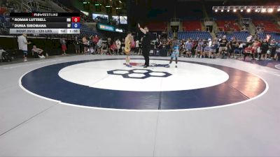 120 lbs Semis - Roman Luttrell, NM vs Dunia Sibomana, NY