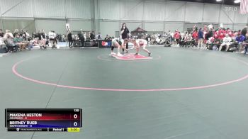 130 lbs Quarters & 1st Wb (16 Team) - Makena Heston, Colorado vs Britney Rueb, South Dakota