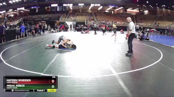 145 lbs Champ. Round 3 - Hayden Whidden, Lake Gibson vs Misha Arbos, South Dade