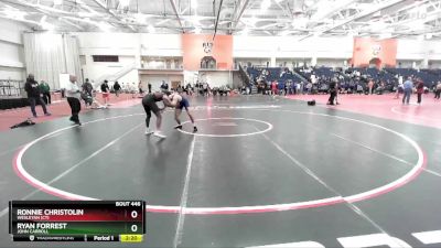 157 lbs Cons. Round 7 - Ronnie Christolin, Wesleyan (CT) vs Ryan Forrest, John Carroll