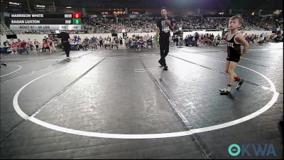 49 lbs Quarterfinal - Harrison White, Murray County Takedown Club vs Eagan Luxton, Raw Wrestling Club