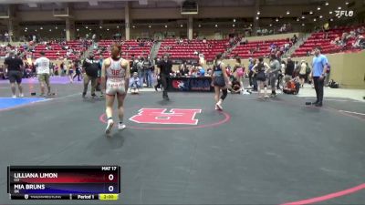 130 lbs Quarterfinal - Lilliana Limon, CO vs Mia Bruns, OK