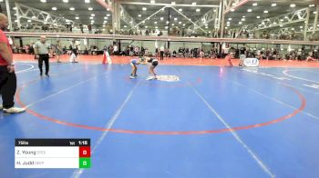 75 lbs Final - Zayne Young, Steel Valley Renegades vs Hudson Judd, Deep Roots Wrestling Club