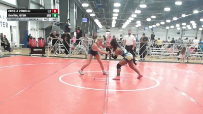 132 lbs Rr Rnd 1 - Cecilia Verrilli, Elite Teal - HSG vs Sayria Jeter, 5forty Lady Brawlers - HSG