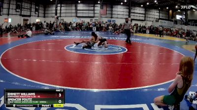 95 lbs Round 2 (6 Team) - Emmett Williams, DARKHORSE WRESTLING CLUB vs Spencer Foutz, GREAT BRIDGE WRESTLING CLUB - GREEN